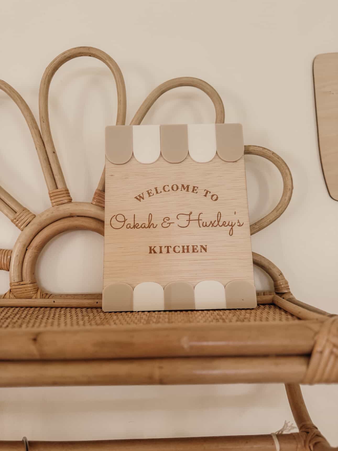 Kids kitchen sign