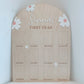 12 month photo board - flowers