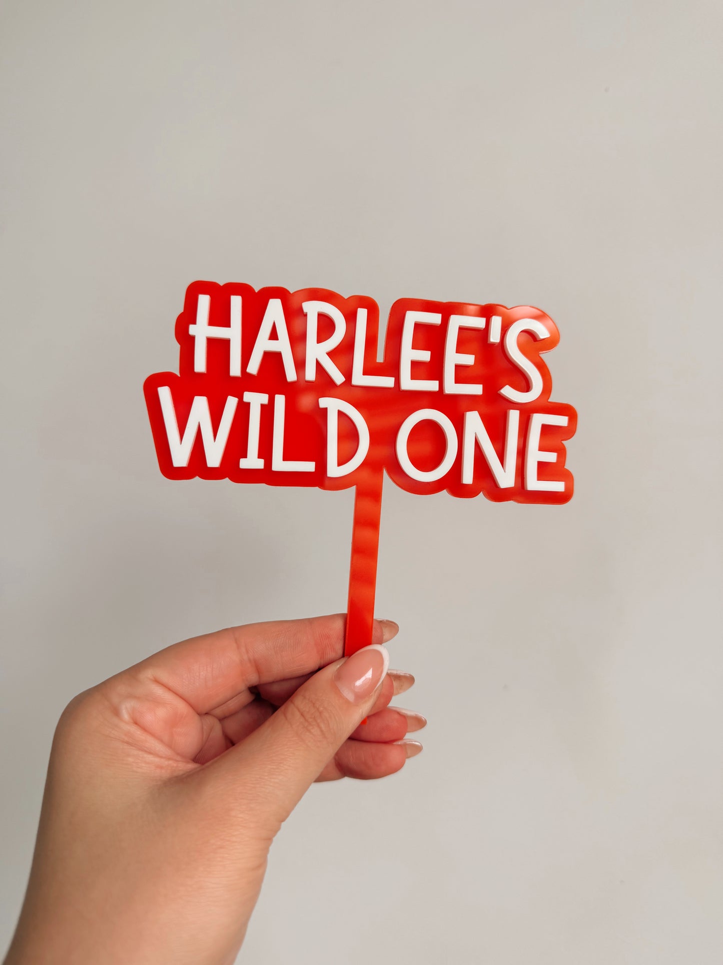 Wild one cake topper