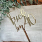 Mirror cake topper