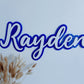 Acrylic bubble name plaque