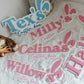 Personalised Easter crate plaques