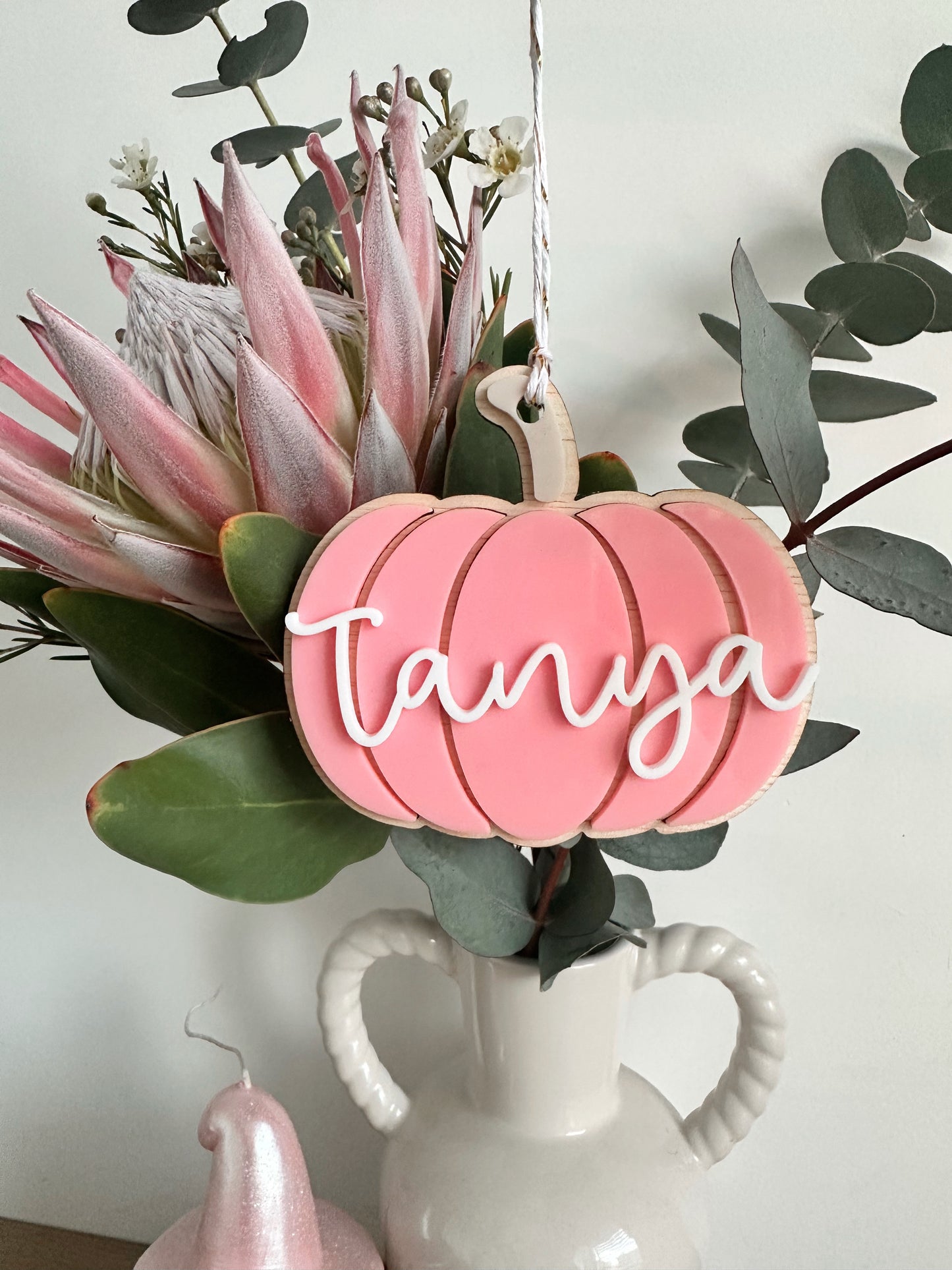 Personalised Pumpkin Boo Basket Tag
