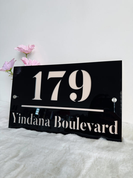 Address sign
