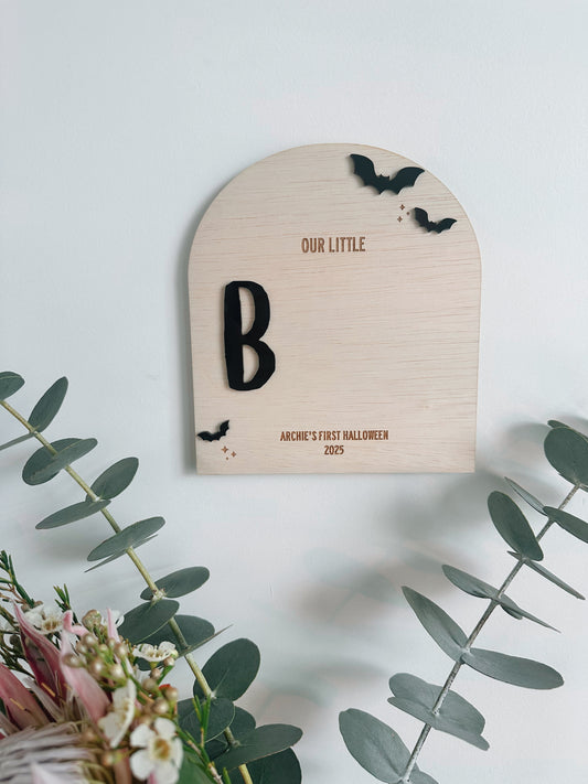 Little BOO first Halloween sign