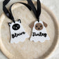 Cat/dog boo basket tags