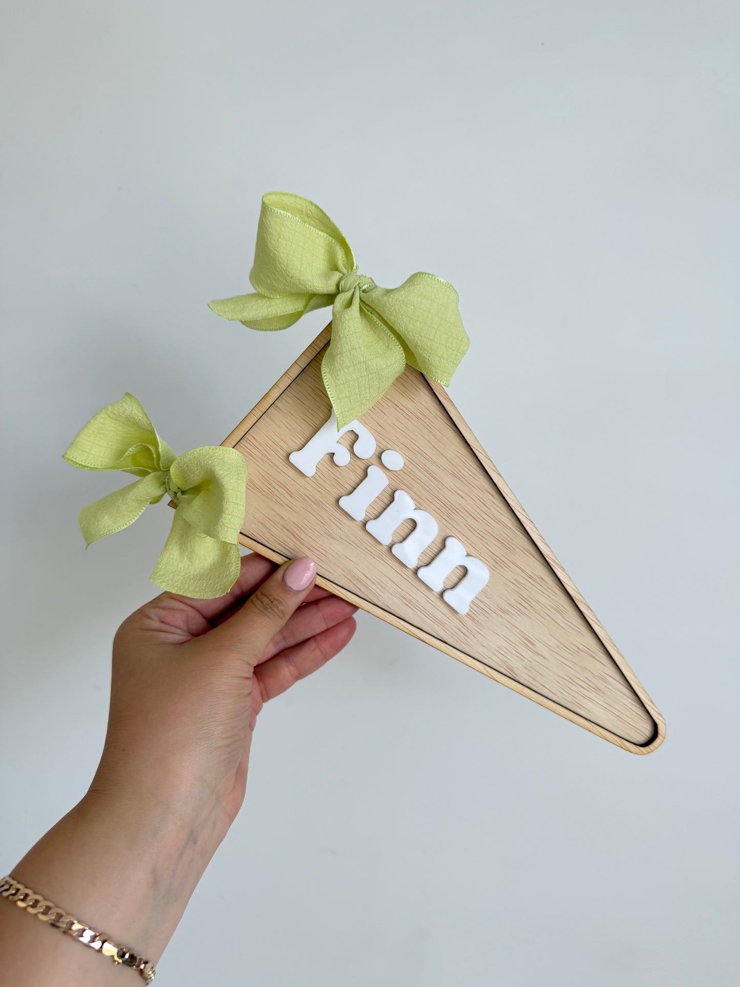 Personalised pennant flag