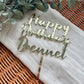 Mirror cake topper