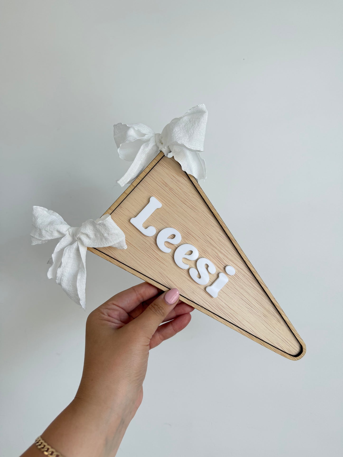 Personalised pennant flag
