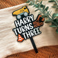 Construction truck cake topper