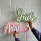 Acrylic bubble name plaque