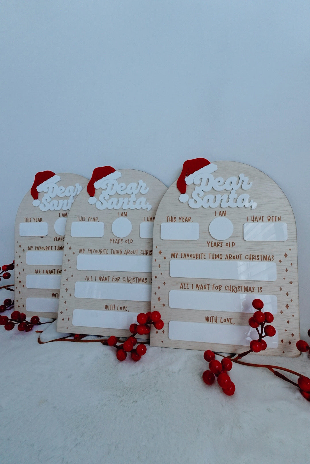 Dear Santa erasable Christmas board