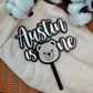 Teddy bear cake topper