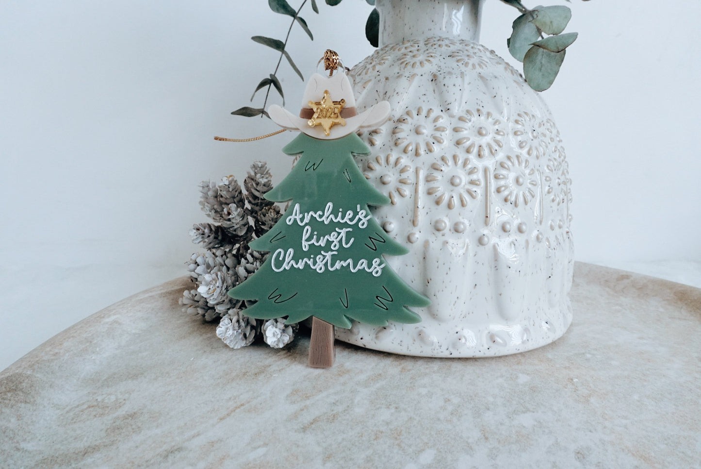 Cowboy Christmas ornament