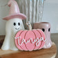 Personalised Pumpkin Boo Basket Tag