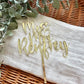 Mirror cake topper