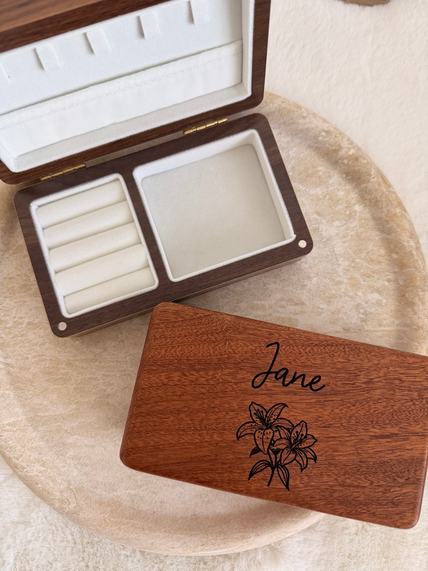 Personalised jewellery box