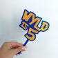 Personalised number cake topper