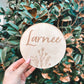 Wildflower engraved name plaques