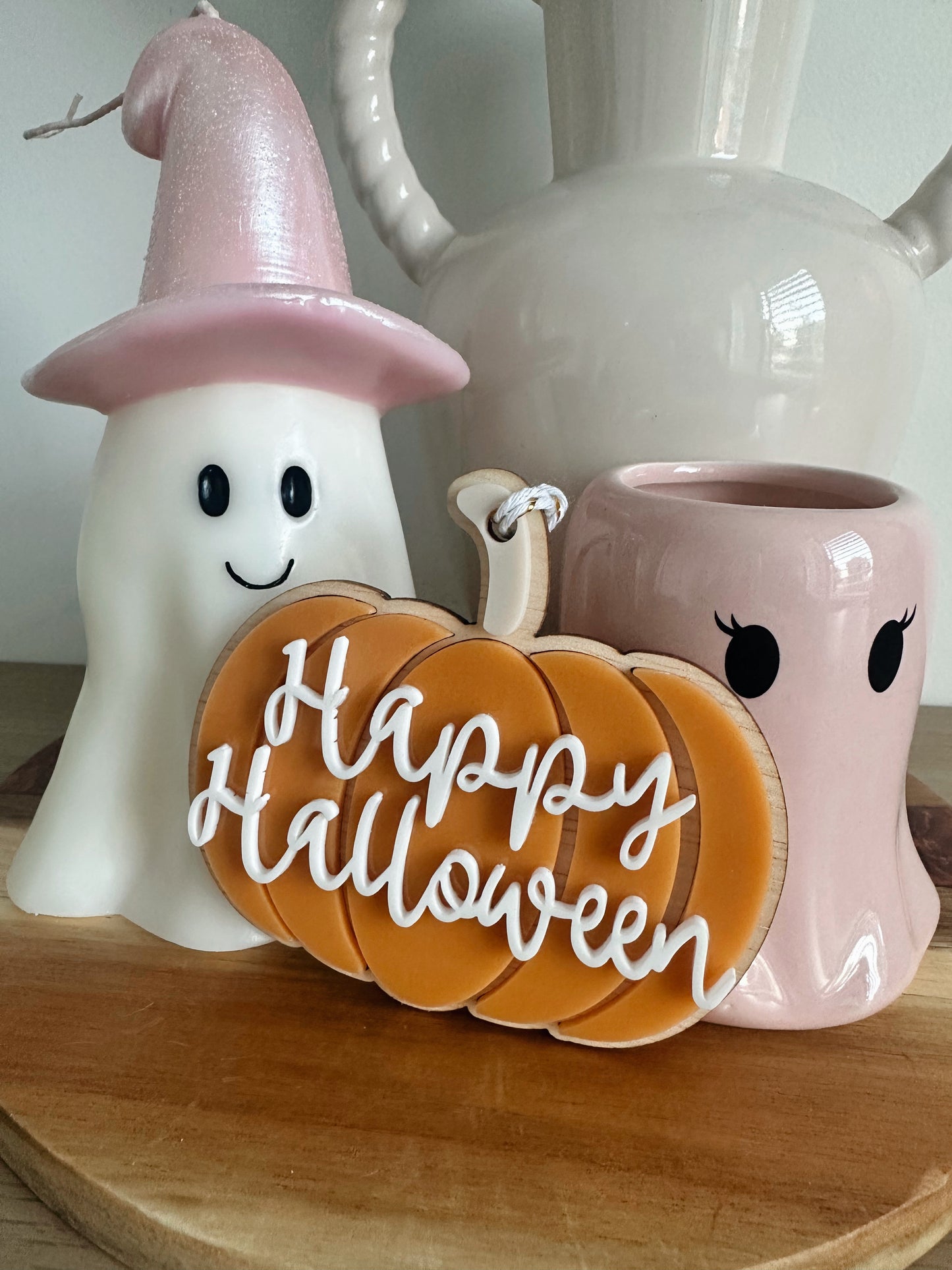 Personalised Pumpkin Boo Basket Tag