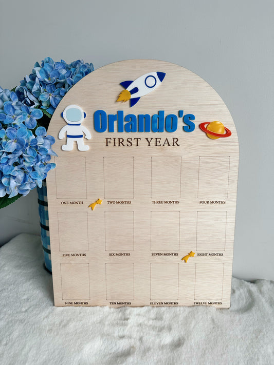 12 month photo board - Space