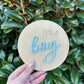 It’s a boy plaque