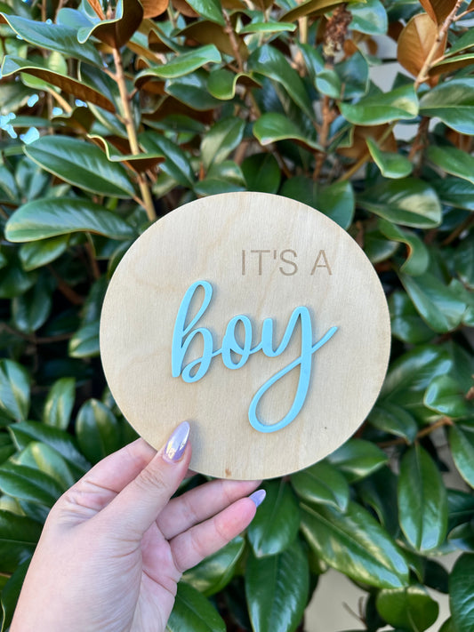 It’s a boy plaque