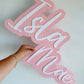 Acrylic bubble name plaque