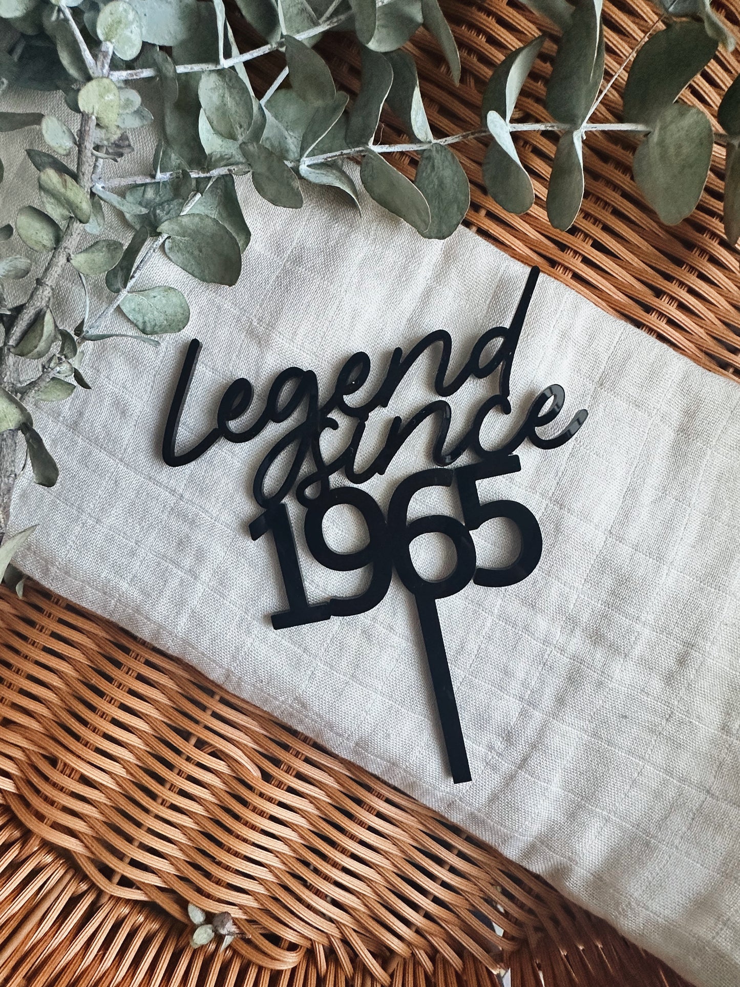 Single Layer Cake Topper