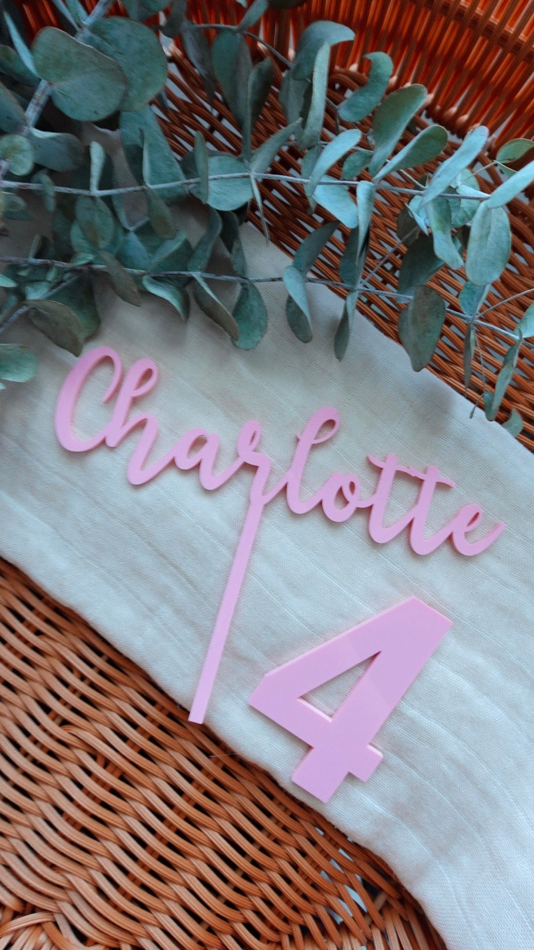 Single Layer Cake Topper