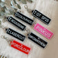 Personalised number plate keyring
