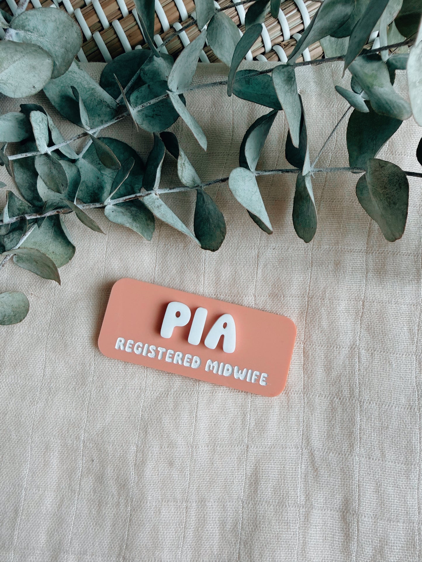 Acrylic name badge