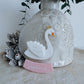 Swan snow globe ornament