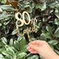 Mirror cake topper