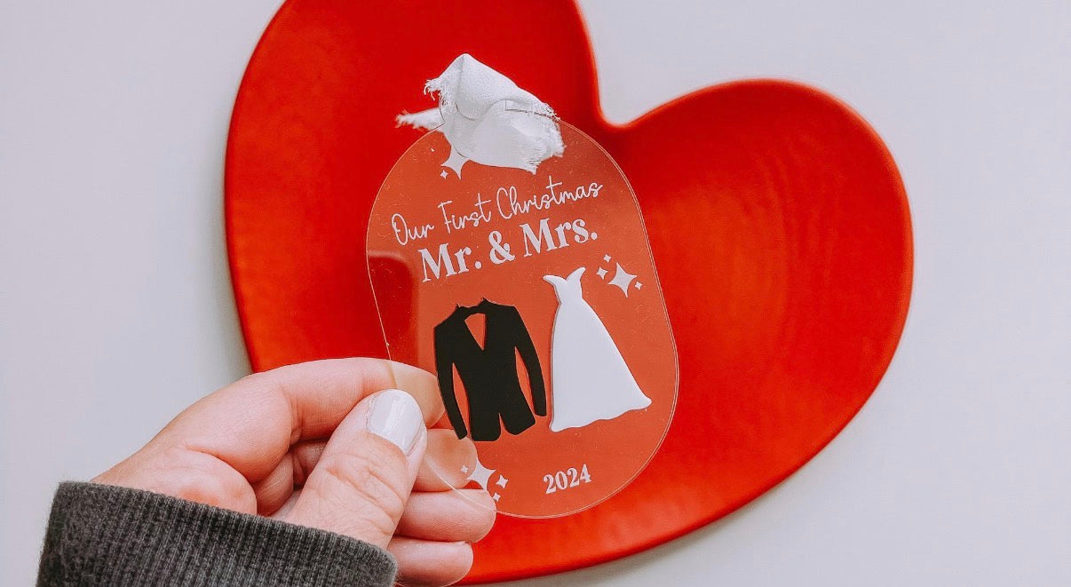 First Christmas married ornament