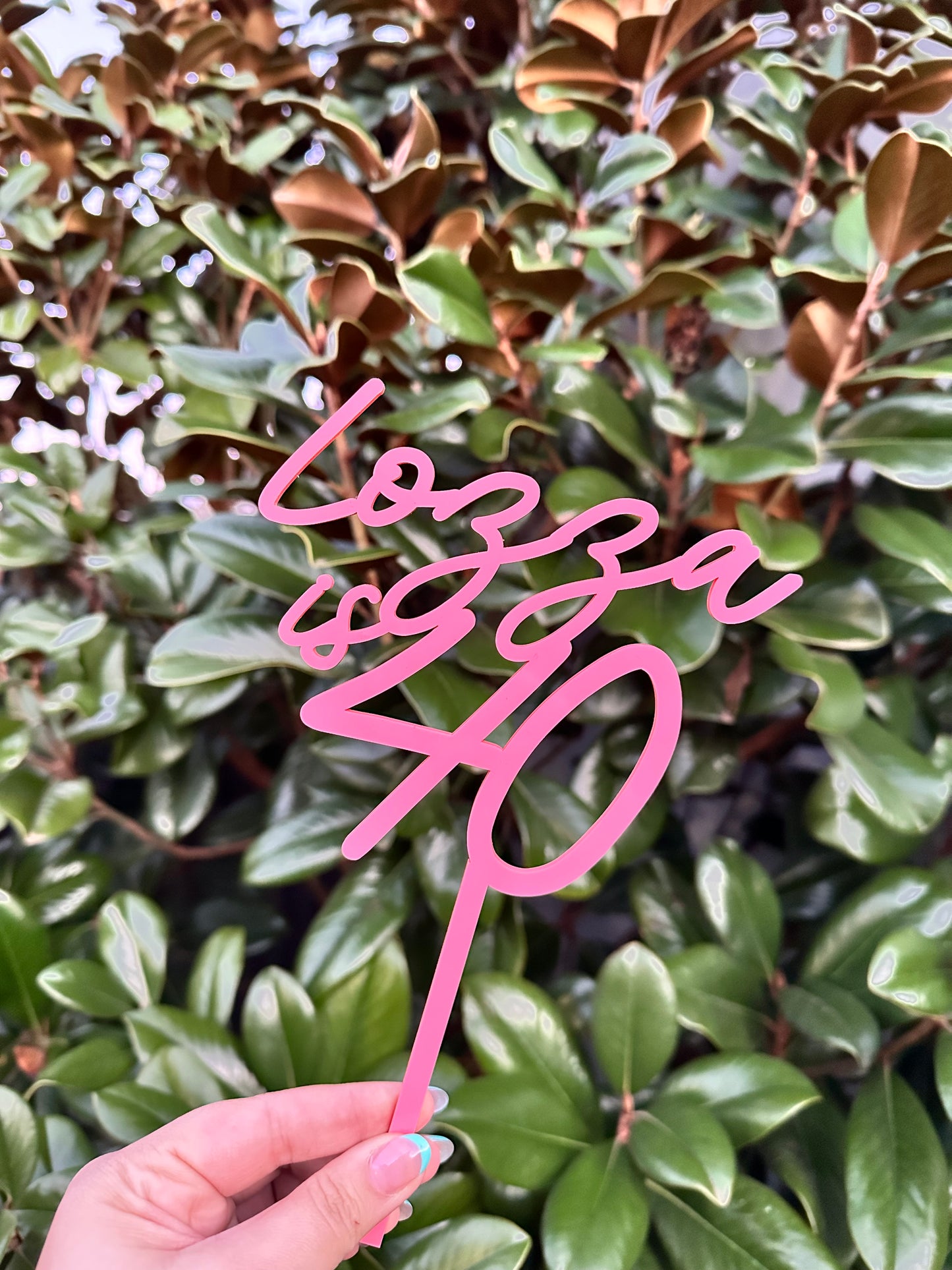Single Layer Cake Topper
