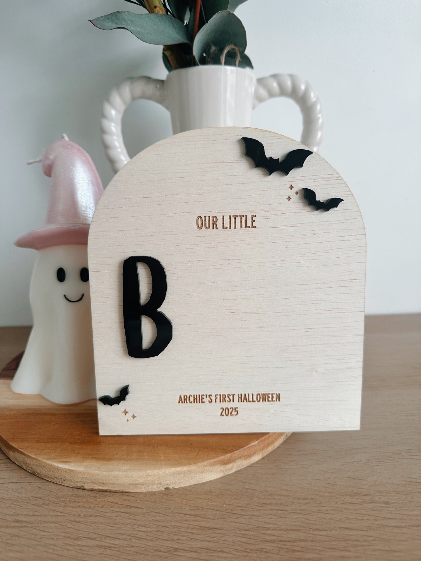 Little BOO first Halloween sign