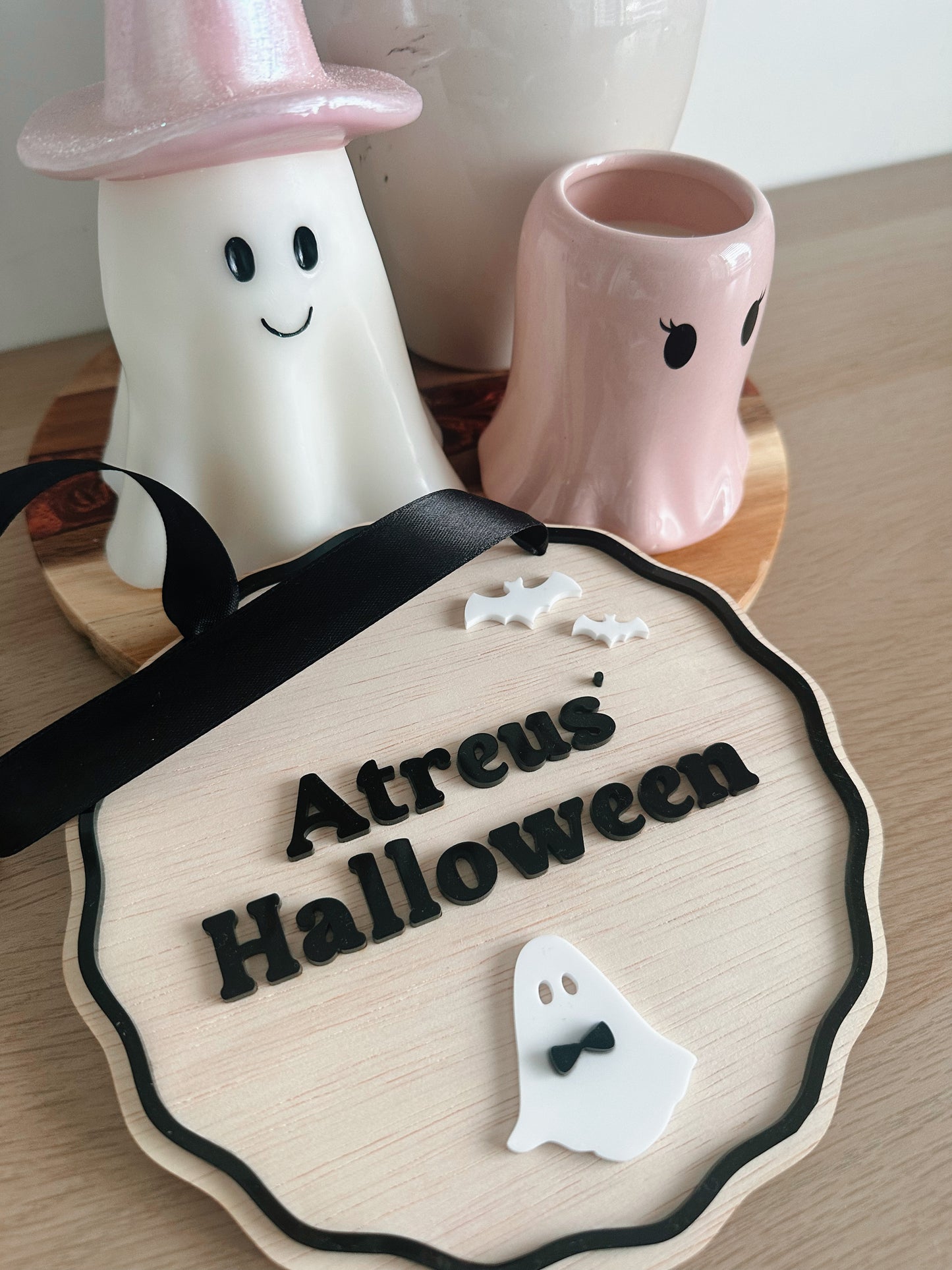 Personalised Halloween hanging sign