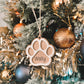 Pet Christmas ornament - paw + bone
