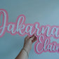 Acrylic bubble name plaque