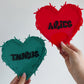 Zodiac barb wire heart wall plaques