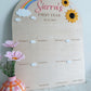 12 month photo board - Sunflower rainbow