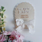 One more to adore scalloped plaque