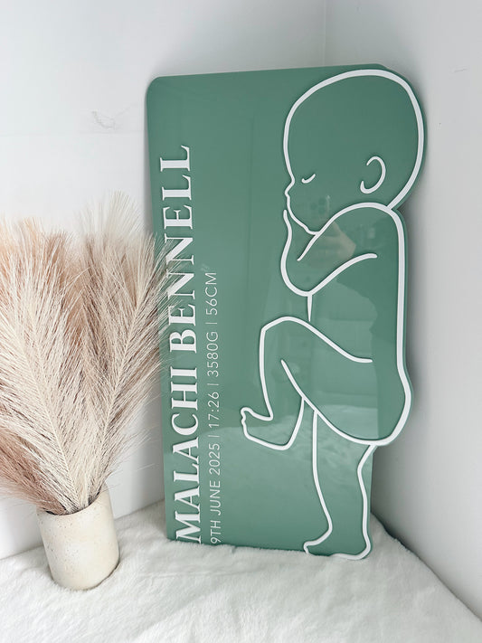 1:1 Baby plaque