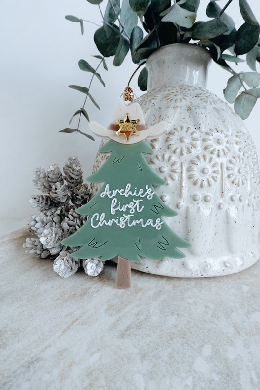 Cowboy Christmas ornament