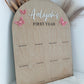 12 month photo board - butterflies