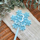Snow flake cake topper