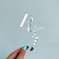 Acrylic cake fropper