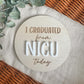 NICU graduation plaque