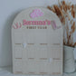 12 month photo board - Cowgirl